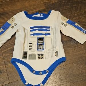 Disney Baby R2d2 Onesie Star Wars Sz 3M
